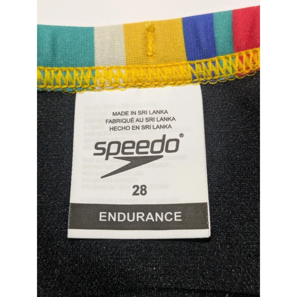 Speedo Eco Endurance Repreve Clean Stripe‎ Swim Brief Men's Size 28